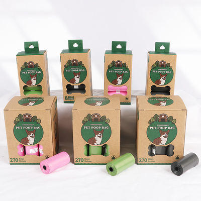جودة  OEM ODM Biodegradable Dog Poop Bag 8 Rolls Pack With Dispenser مصنع