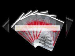 أكياس بلاستيكية من البولي إيثيلين منخفض الكثافة (LDPE) ذاتية اللصق بسمك 40 ميكرون مع تحذير من الاختناق