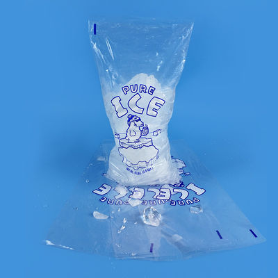 الغذاء الصف LDPE OEM ODM أكياس البلاستيك الرباط لتخزين الجليد