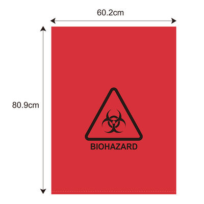 سمك أحمر 39 ميكرون أكياس نقل العينات مستشفى Biohazard