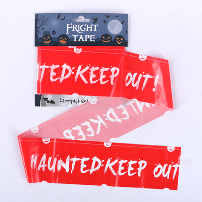 LDPE Halloween Keep Out Tape Banner ، شريط بلاستيكي للهالوين 0.04 مم